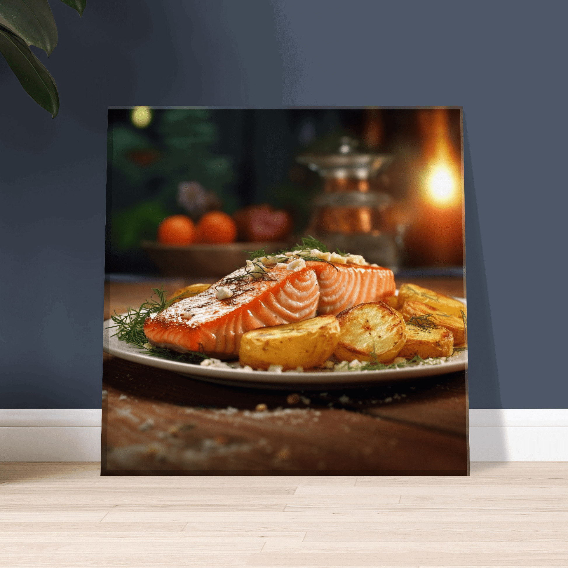 Baked Salmon & Potatoes Canvas Canvas Prints in Accrington Number Plates Accrington IntelliPix