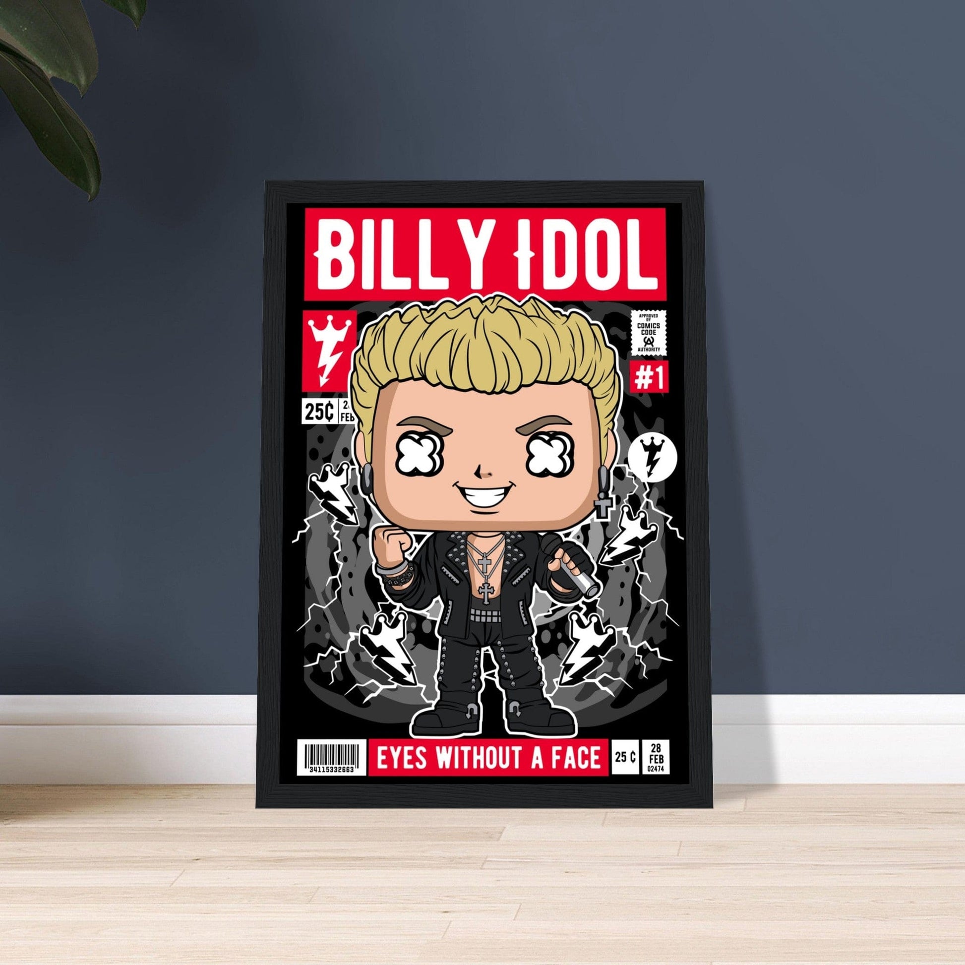 Billy Idol Character Framed Print Canvas Prints in Accrington Number Plates Accrington IntelliPix