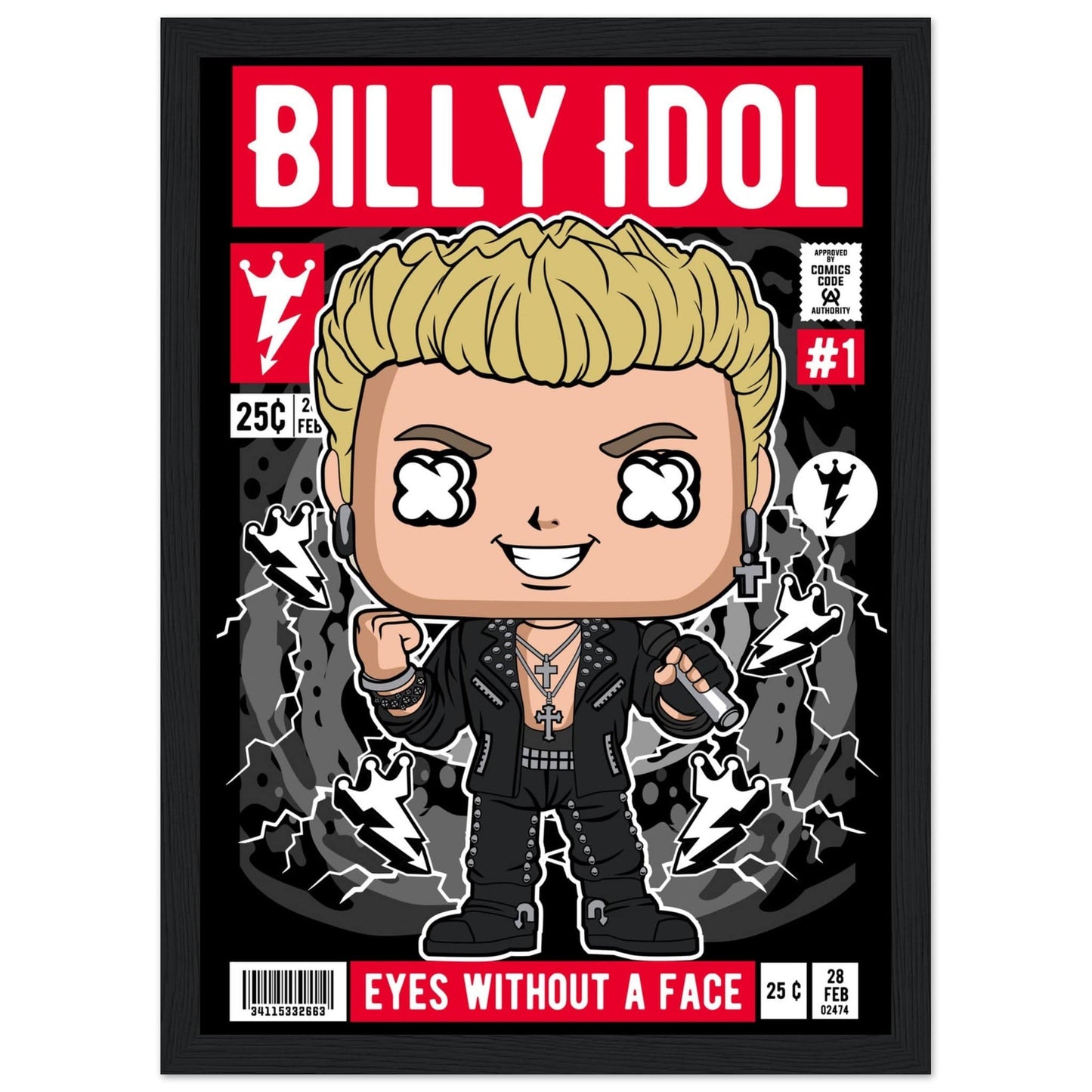 Billy Idol Character Framed Print Canvas Prints in Accrington Number Plates Accrington IntelliPix