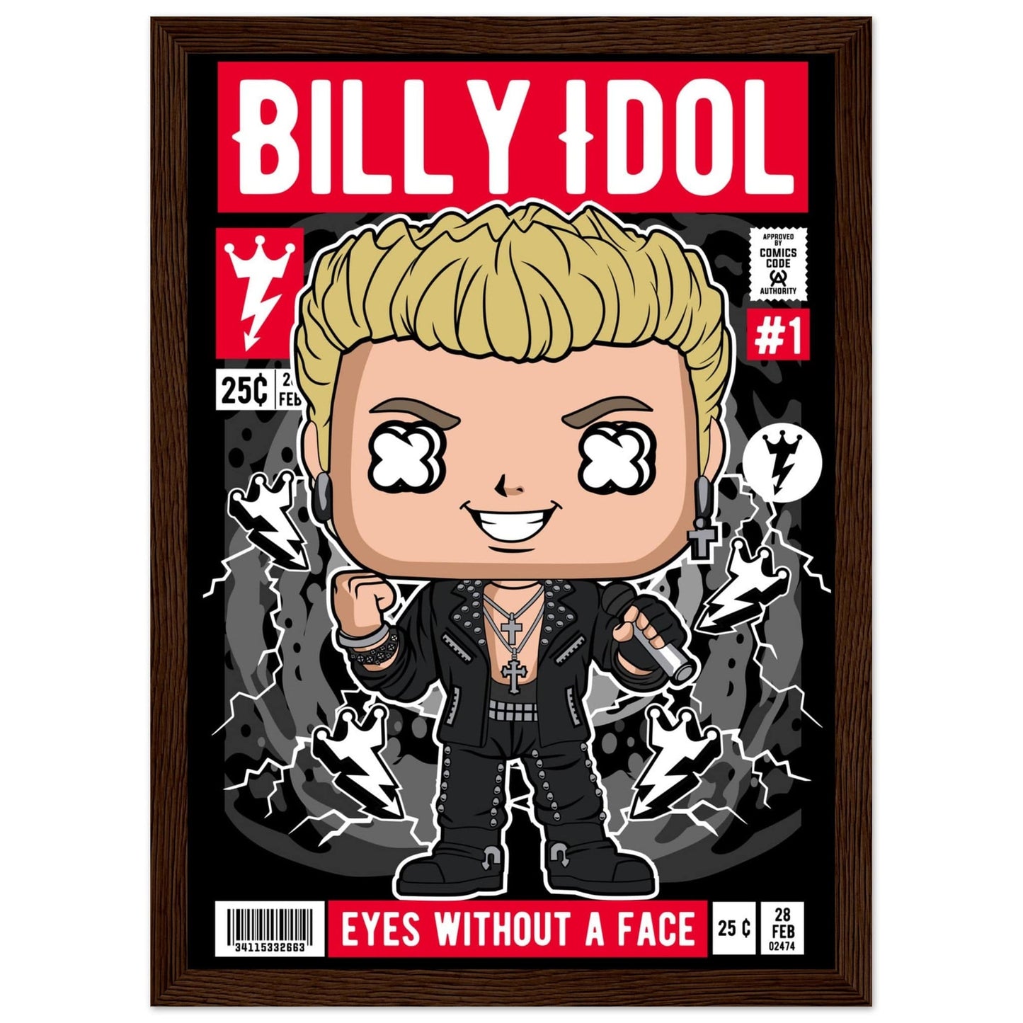 Billy Idol Character Framed Print Canvas Prints in Accrington Number Plates Accrington IntelliPix