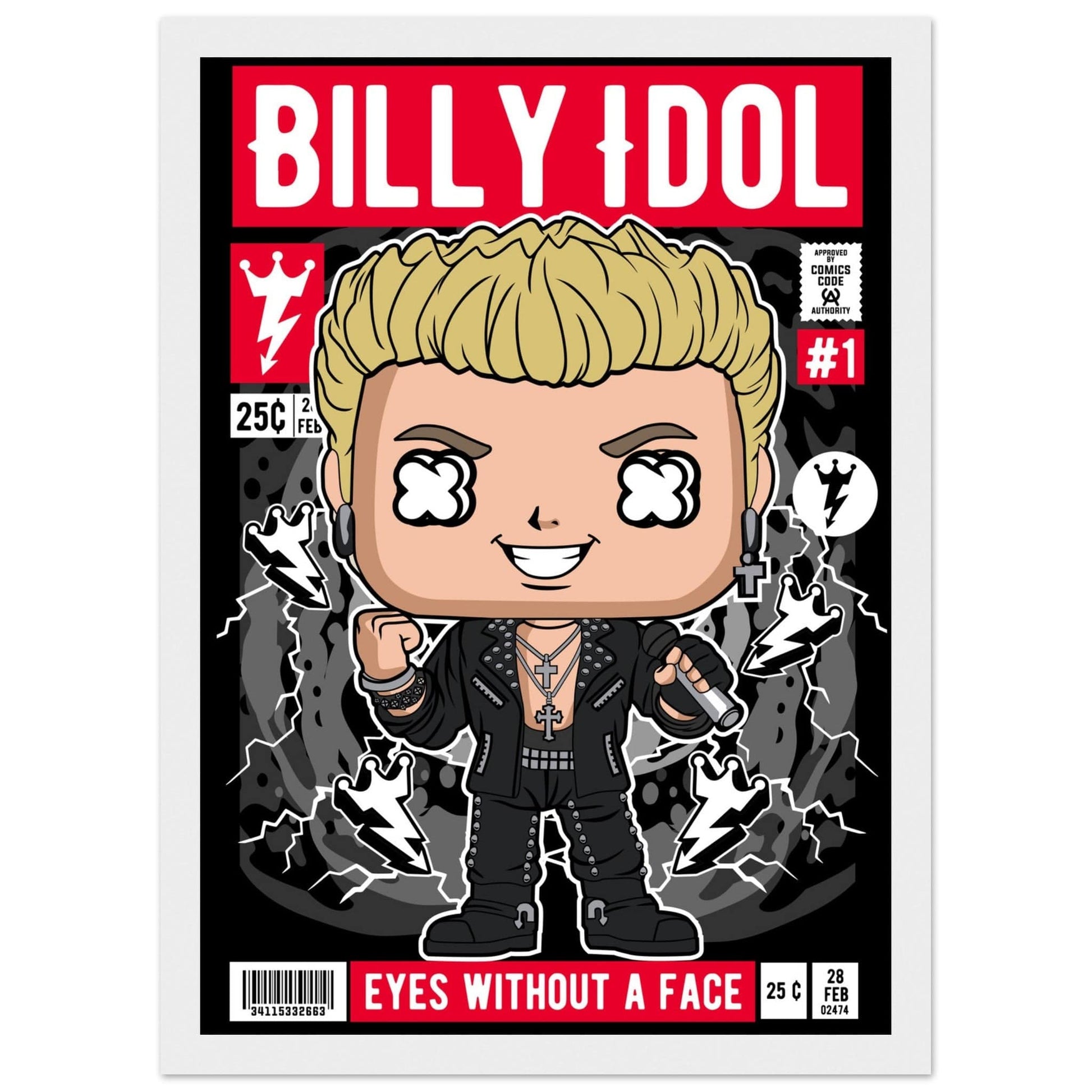 Billy Idol Character Framed Print Canvas Prints in Accrington Number Plates Accrington IntelliPix