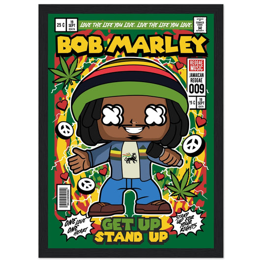 Bob Marley Character Framed Print Canvas Prints in Accrington Number Plates Accrington IntelliPix