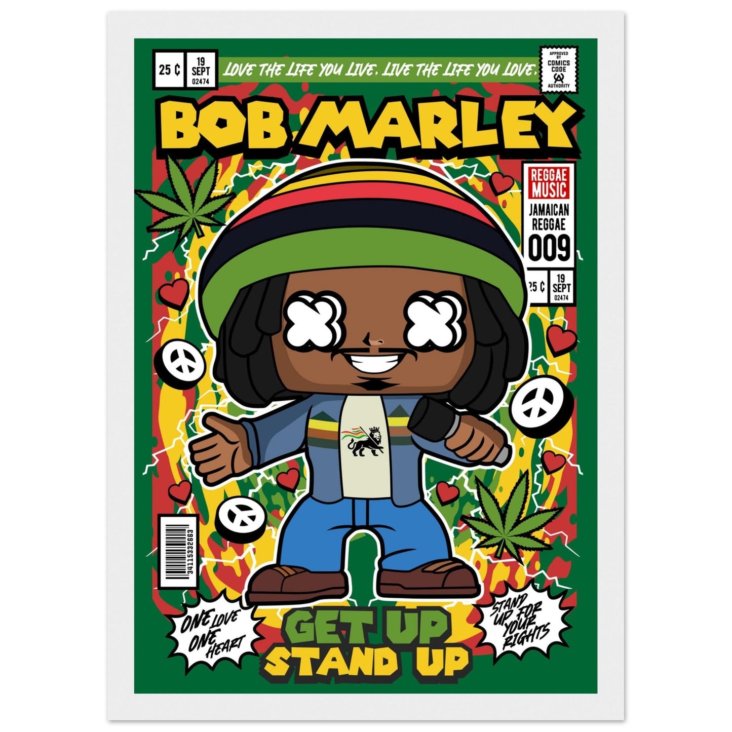 Bob Marley Character Framed Print Canvas Prints in Accrington Number Plates Accrington IntelliPix