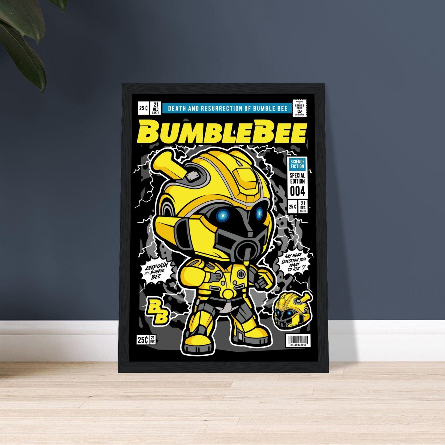 Bumblebee Character Framed Print Canvas Prints in Accrington Number Plates Accrington IntelliPix