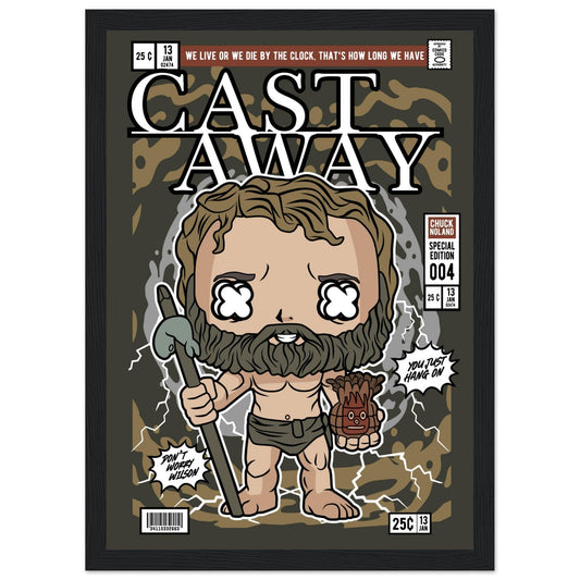 Castaway Chuck Character Framed Print Canvas Prints in Accrington Number Plates Accrington IntelliPix