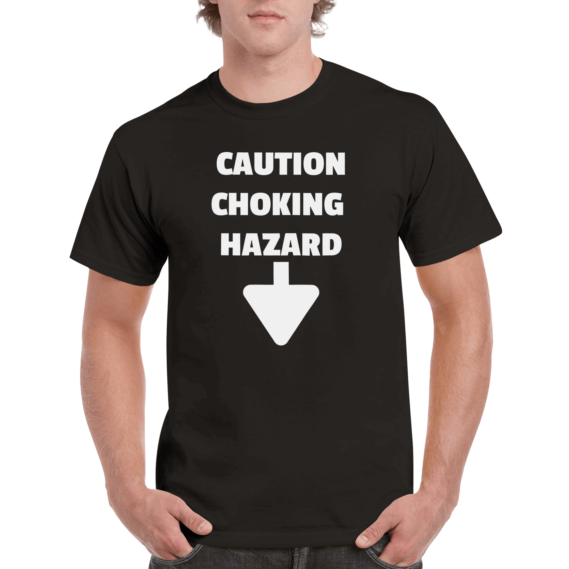 Caution Choking Hazard T Shirt Canvas Prints in Accrington Number Plates Accrington IntelliPix