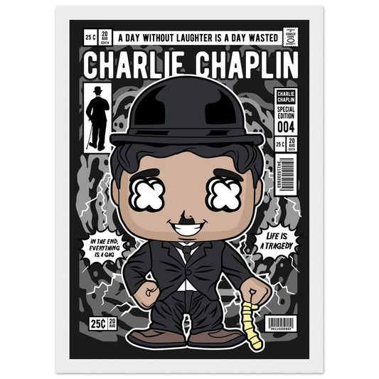 Charlie Chaplin Character Framed Print Canvas Prints in Accrington Number Plates Accrington IntelliPix