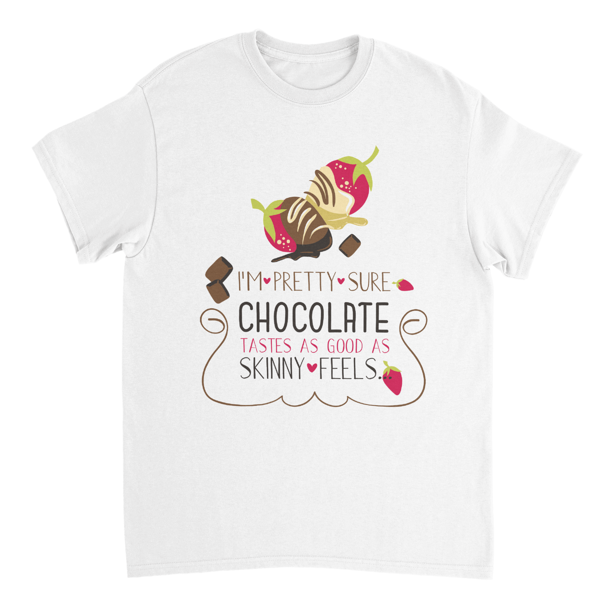 Chocolate Tastes As Good As Skinny Feels T Shirt Canvas Prints in Accrington Number Plates Accrington IntelliPix