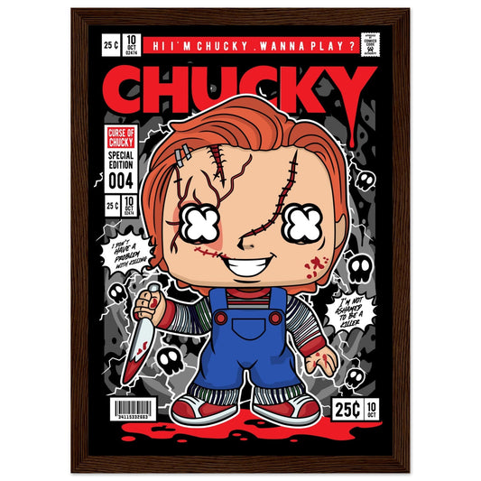 Chucky Character Framed Print Canvas Prints in Accrington Number Plates Accrington IntelliPix