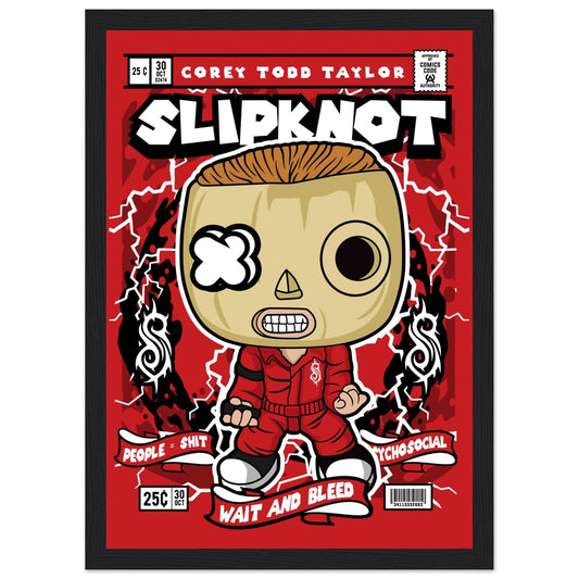 Corey Taylor Slipknot Character Framed Print Canvas Prints in Accrington Number Plates Accrington IntelliPix