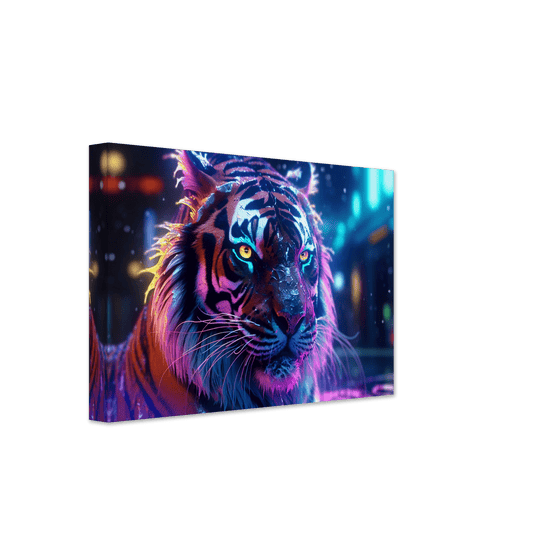 Cyberpunk Tiger Canvas Canvas Prints in Accrington Number Plates Accrington IntelliPix