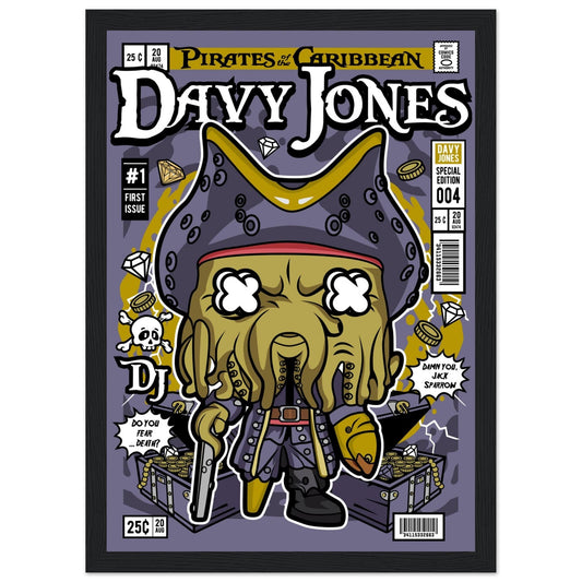 Davy Jones Character Framed Print Canvas Prints in Accrington Number Plates Accrington IntelliPix