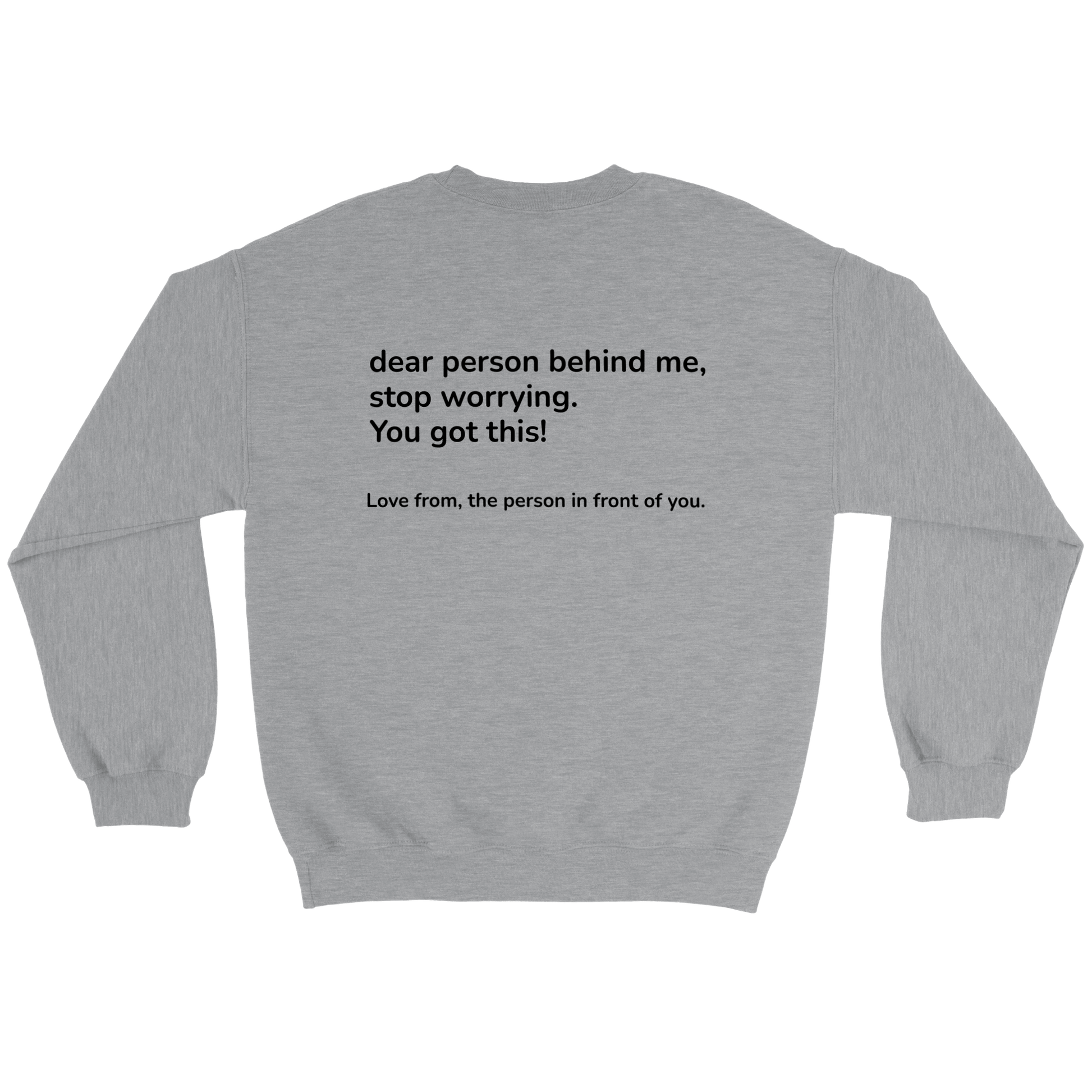 Dear Person Behind Me Classic Unisex Crewneck Sweatshirt Canvas Prints in Accrington Number Plates Accrington IntelliPix