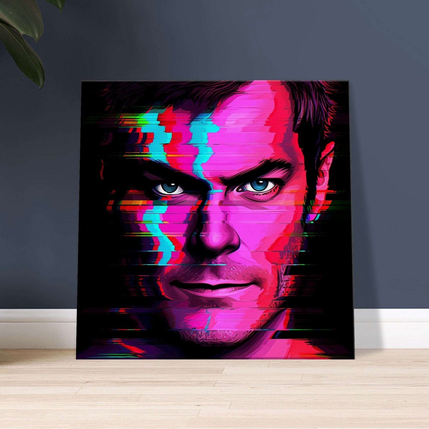 Dexter Glitch Effect Canvas Canvas Prints in Accrington Number Plates Accrington IntelliPix