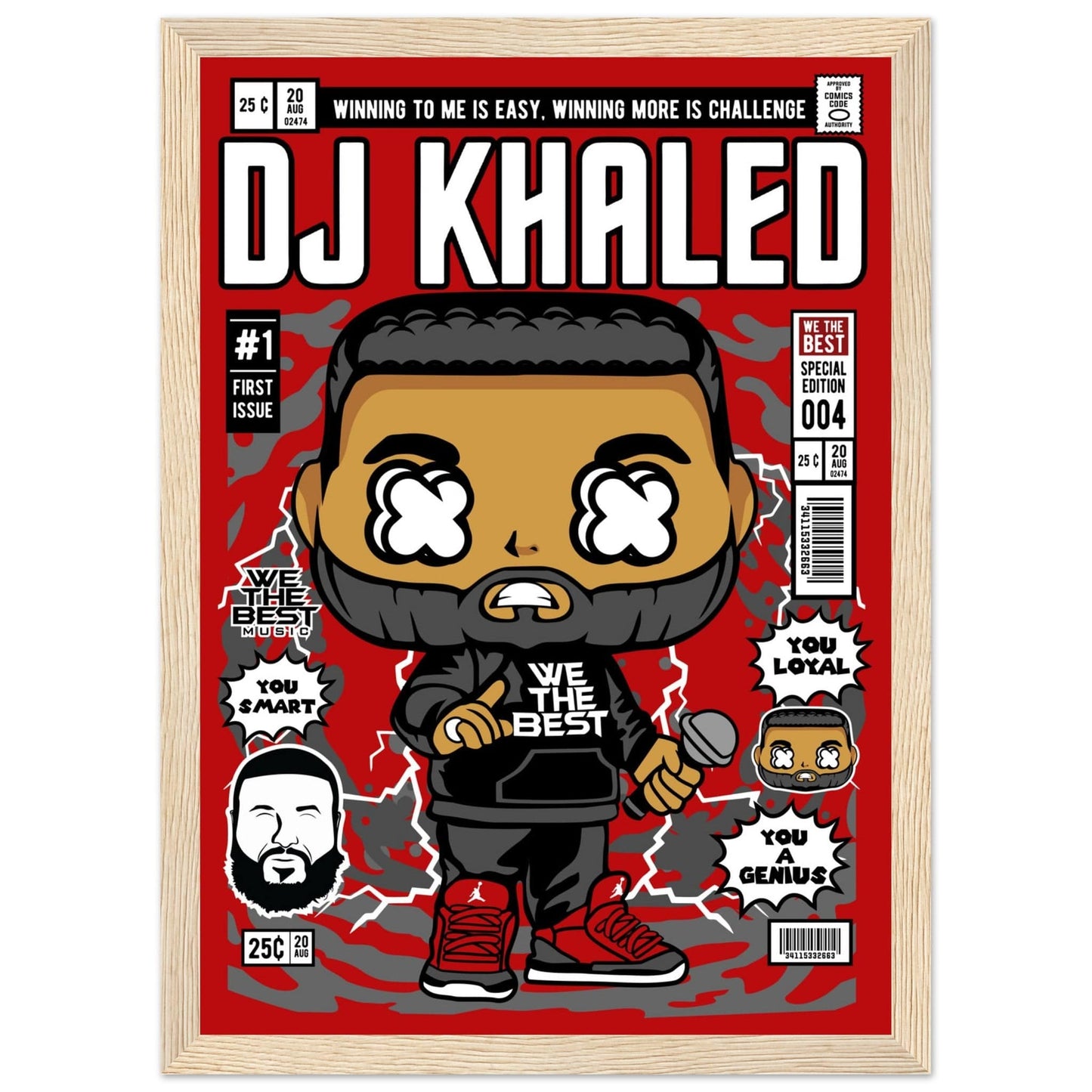 DJ Khaled Character Framed Print Canvas Prints in Accrington Number Plates Accrington IntelliPix