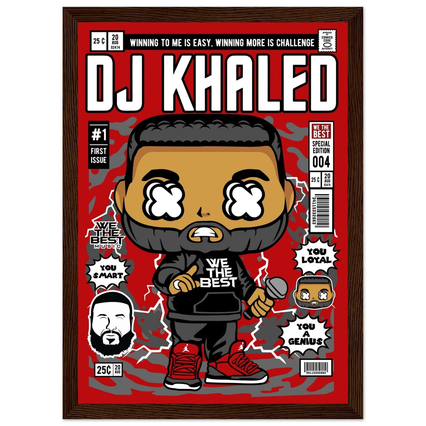 DJ Khaled Character Framed Print Canvas Prints in Accrington Number Plates Accrington IntelliPix