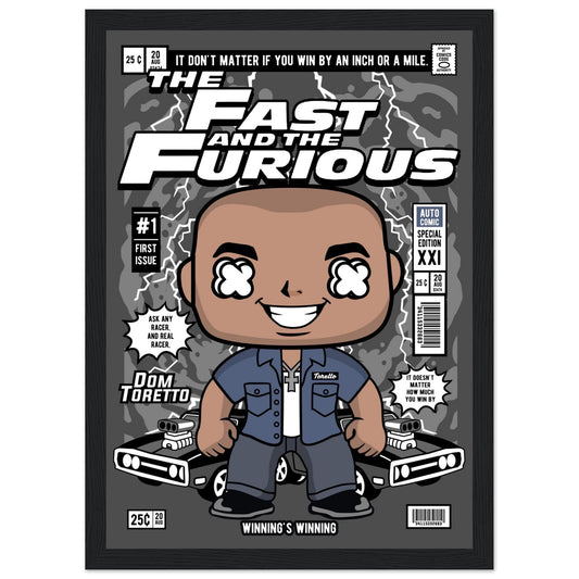 Dom Toretto Character Framed Print Canvas Prints in Accrington Number Plates Accrington IntelliPix