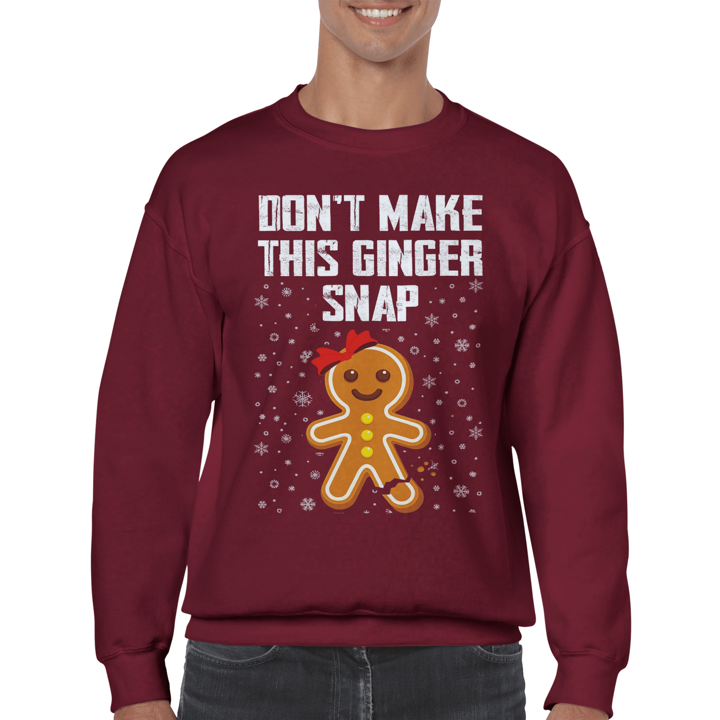 Don't Make This Ginger Snap Classic Unisex Crewneck Sweatshirt Canvas Prints in Accrington Number Plates Accrington IntelliPix