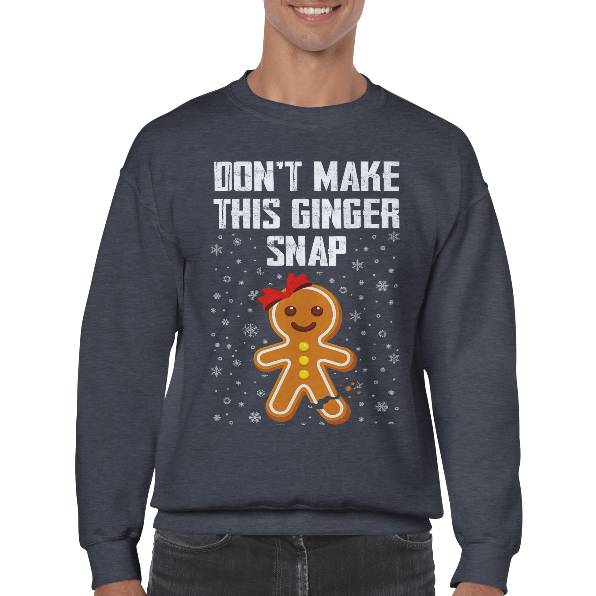 Don't Make This Ginger Snap Classic Unisex Crewneck Sweatshirt Canvas Prints in Accrington Number Plates Accrington IntelliPix