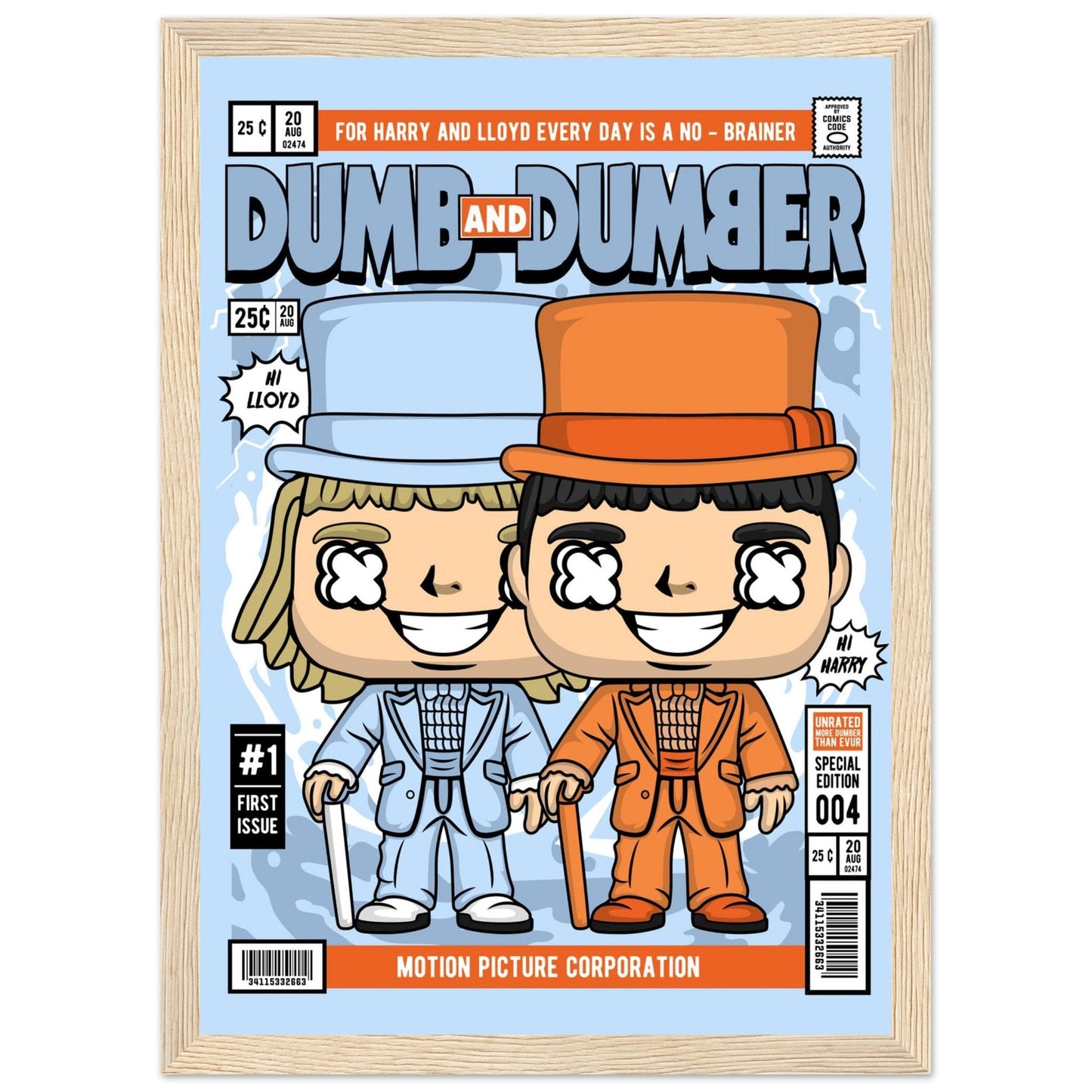 Dumb and Dumber Character Framed Print Canvas Prints in Accrington Number Plates Accrington IntelliPix