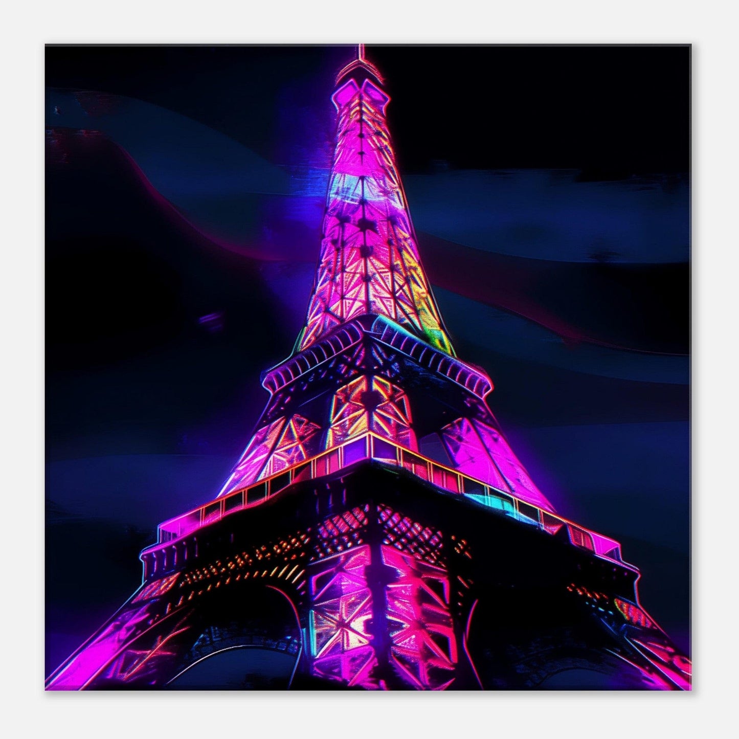 Eiffel Tower Glitch Effect Canvas Canvas Prints in Accrington Number Plates Accrington IntelliPix