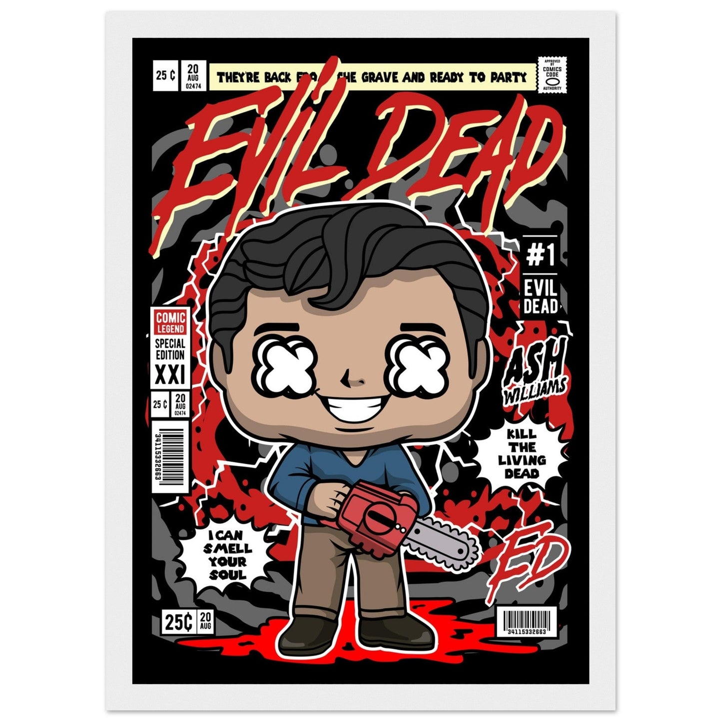 Evil Dead Character Framed Print Canvas Prints in Accrington Number Plates Accrington IntelliPix