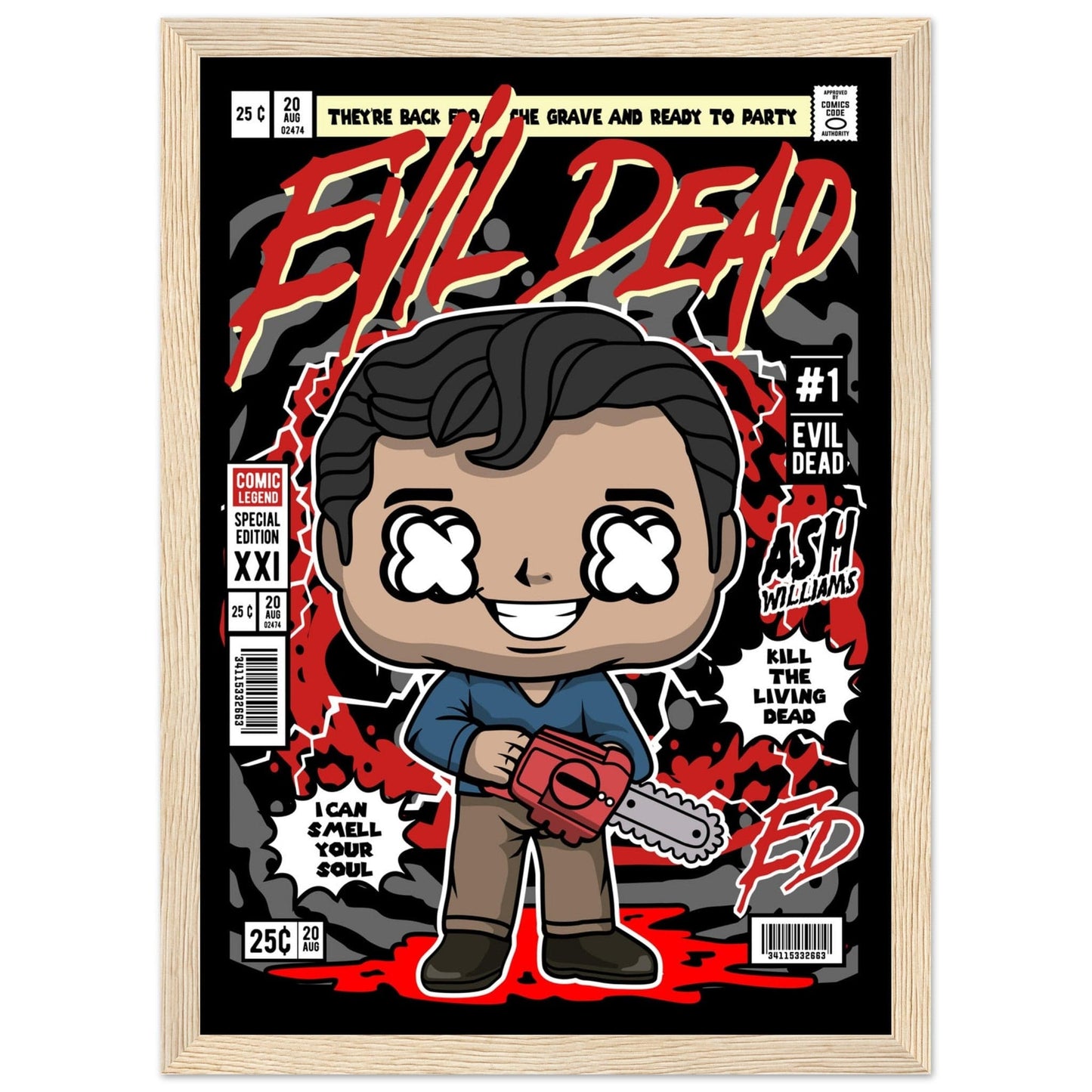 Evil Dead Character Framed Print Canvas Prints in Accrington Number Plates Accrington IntelliPix