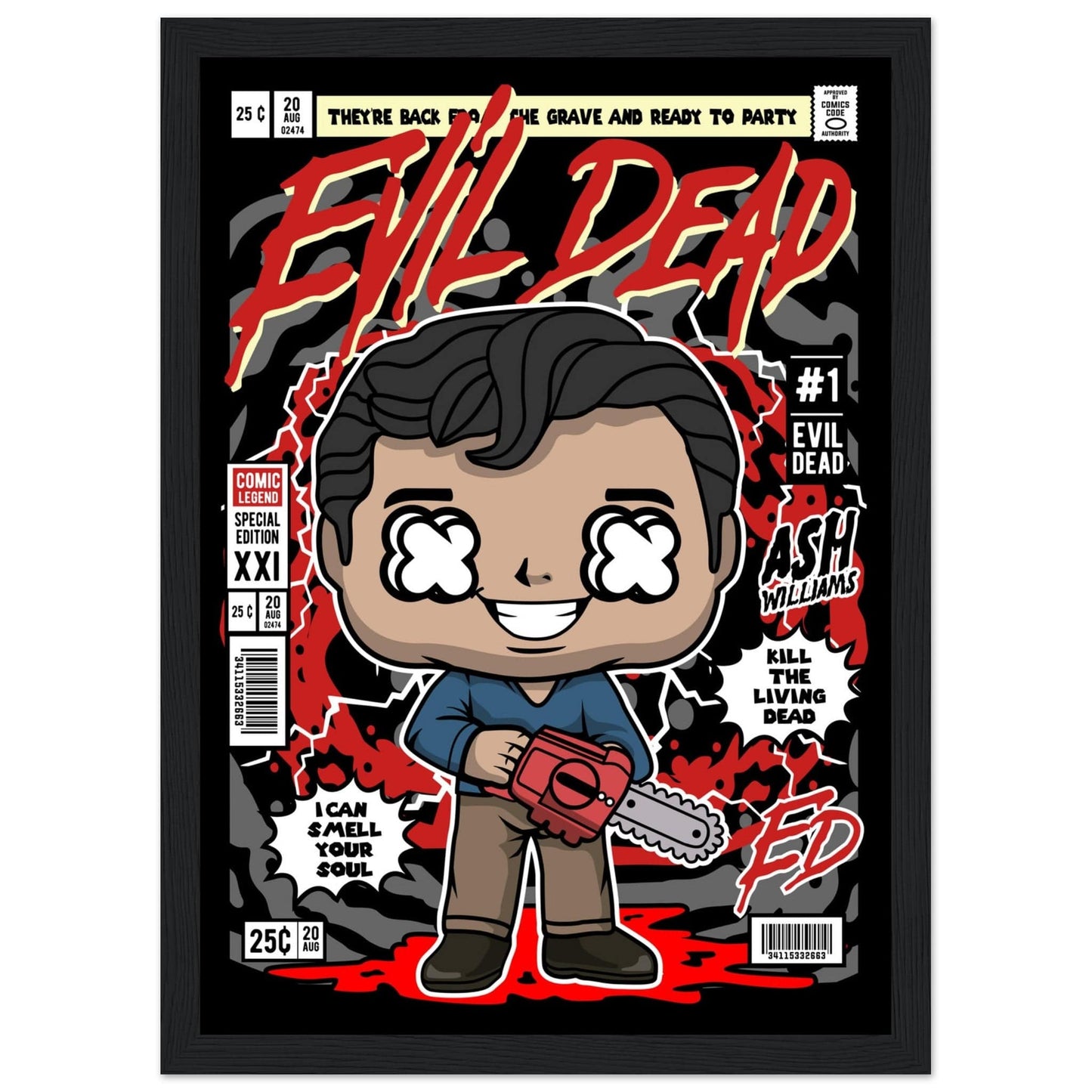 Evil Dead Character Framed Print Canvas Prints in Accrington Number Plates Accrington IntelliPix