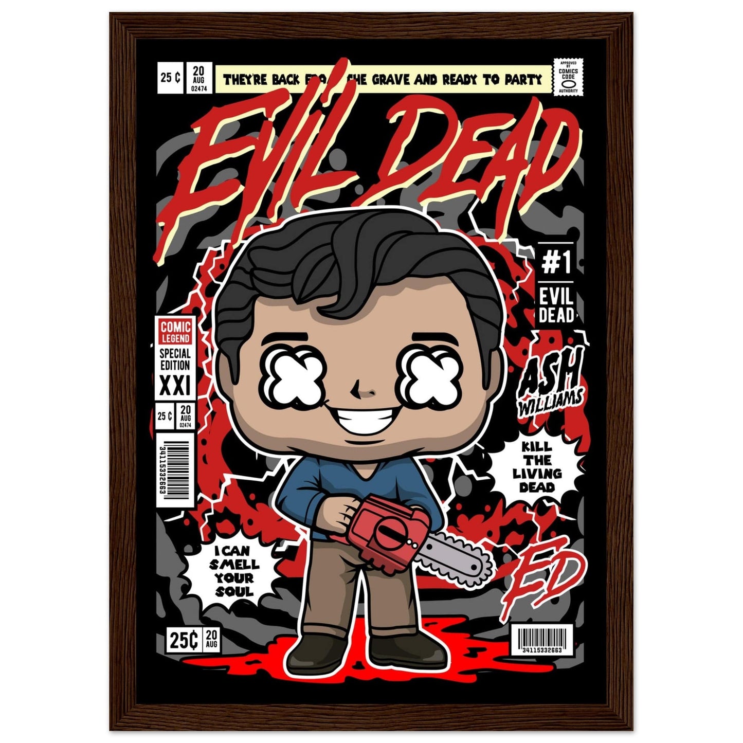 Evil Dead Character Framed Print Canvas Prints in Accrington Number Plates Accrington IntelliPix