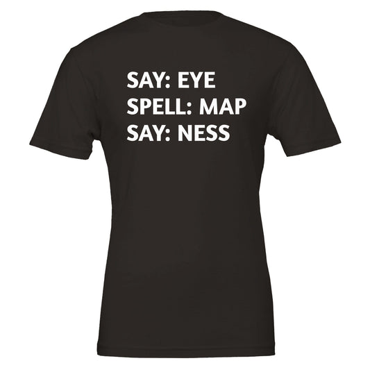 Eye Map Ness T-Shirt Canvas Prints in Accrington Number Plates Accrington IntelliPix