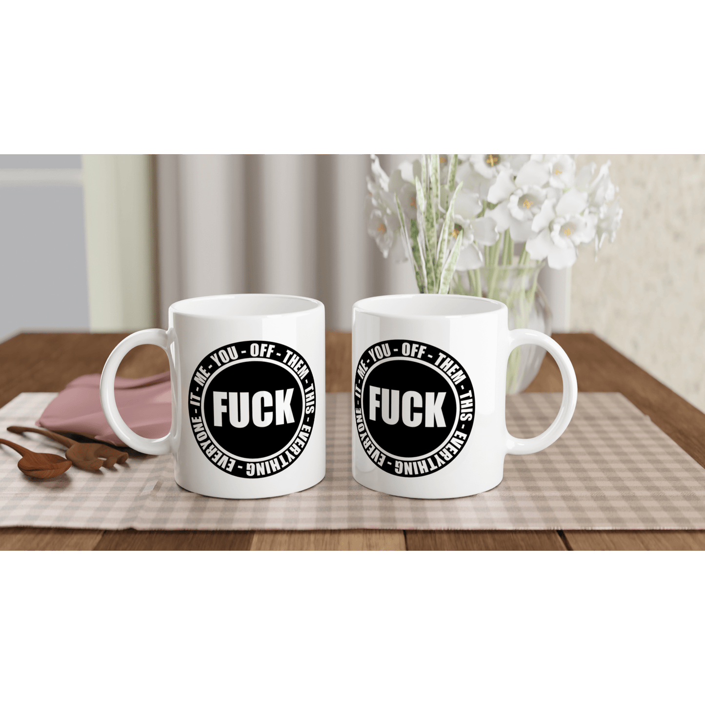 F*CK 11oz Mug Canvas Prints in Accrington Number Plates Accrington IntelliPix