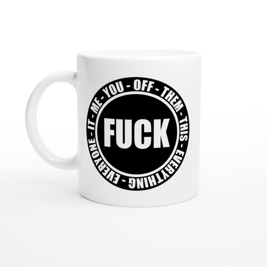 F*CK 11oz Mug Canvas Prints in Accrington Number Plates Accrington IntelliPix