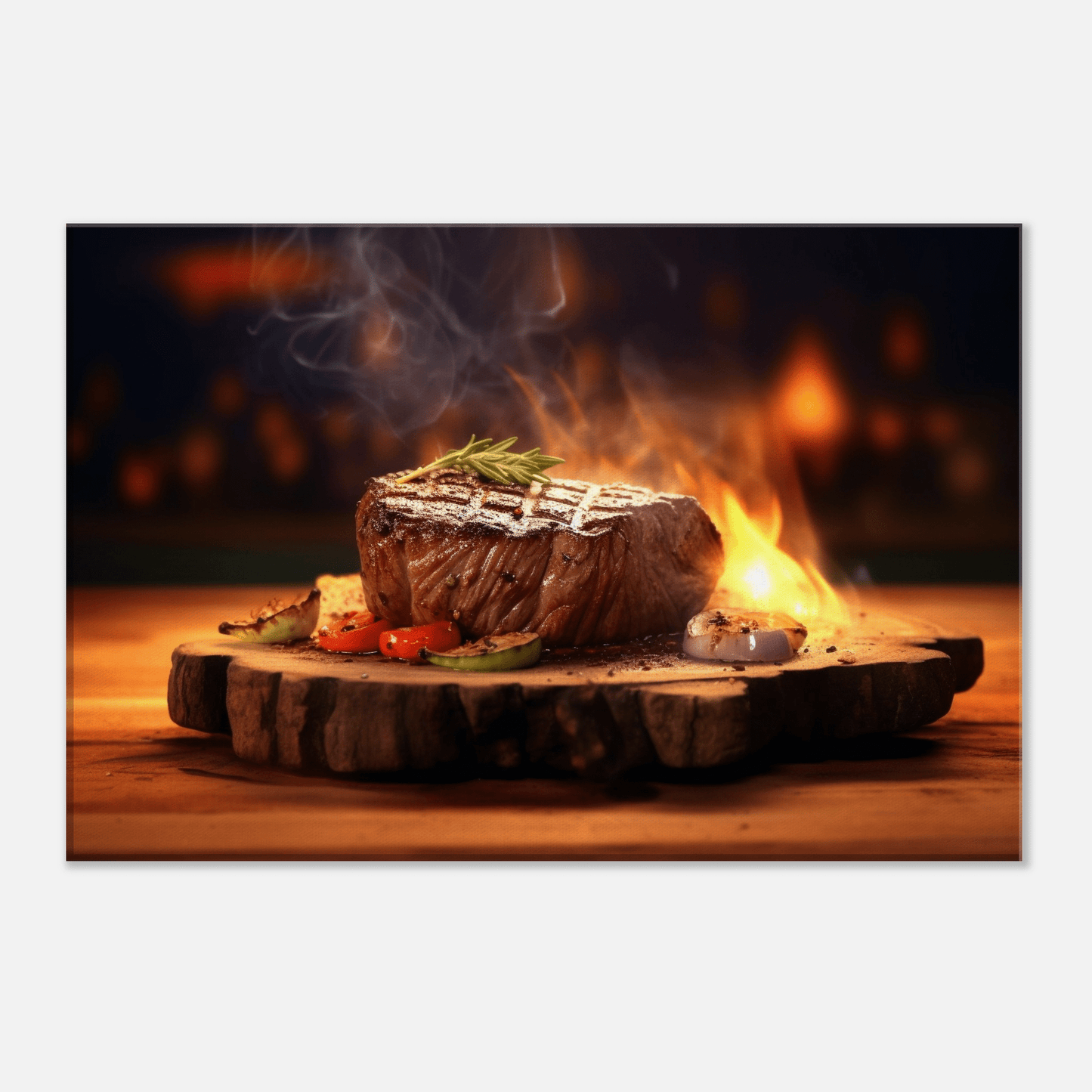 Flame Grilled Steak Canvas Canvas Prints in Accrington Number Plates Accrington IntelliPix