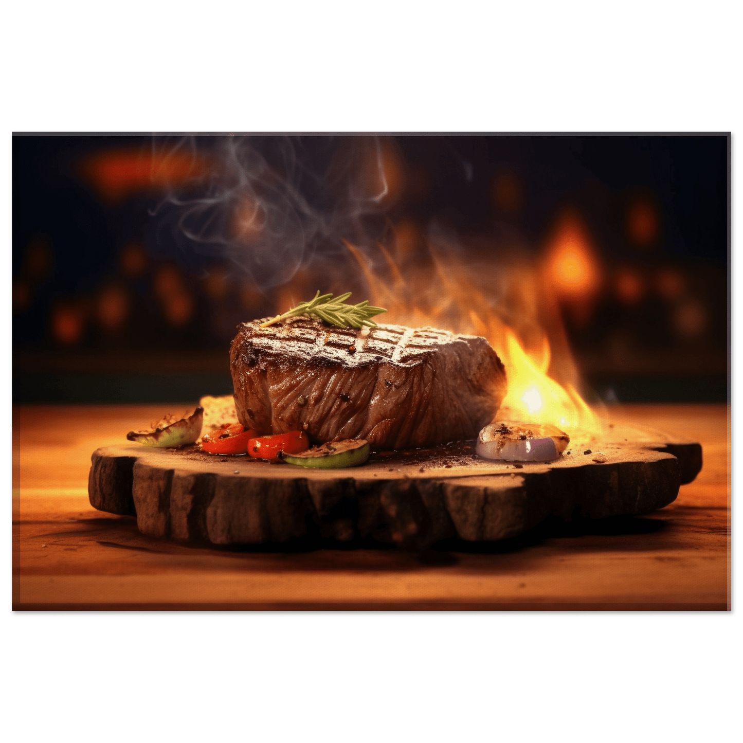 Flame Grilled Steak Canvas Canvas Prints in Accrington Number Plates Accrington IntelliPix