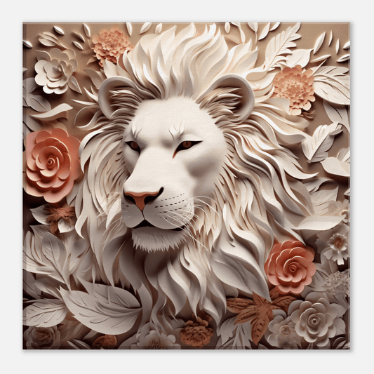 Floral Lion Canvas Canvas Prints in Accrington Number Plates Accrington IntelliPix