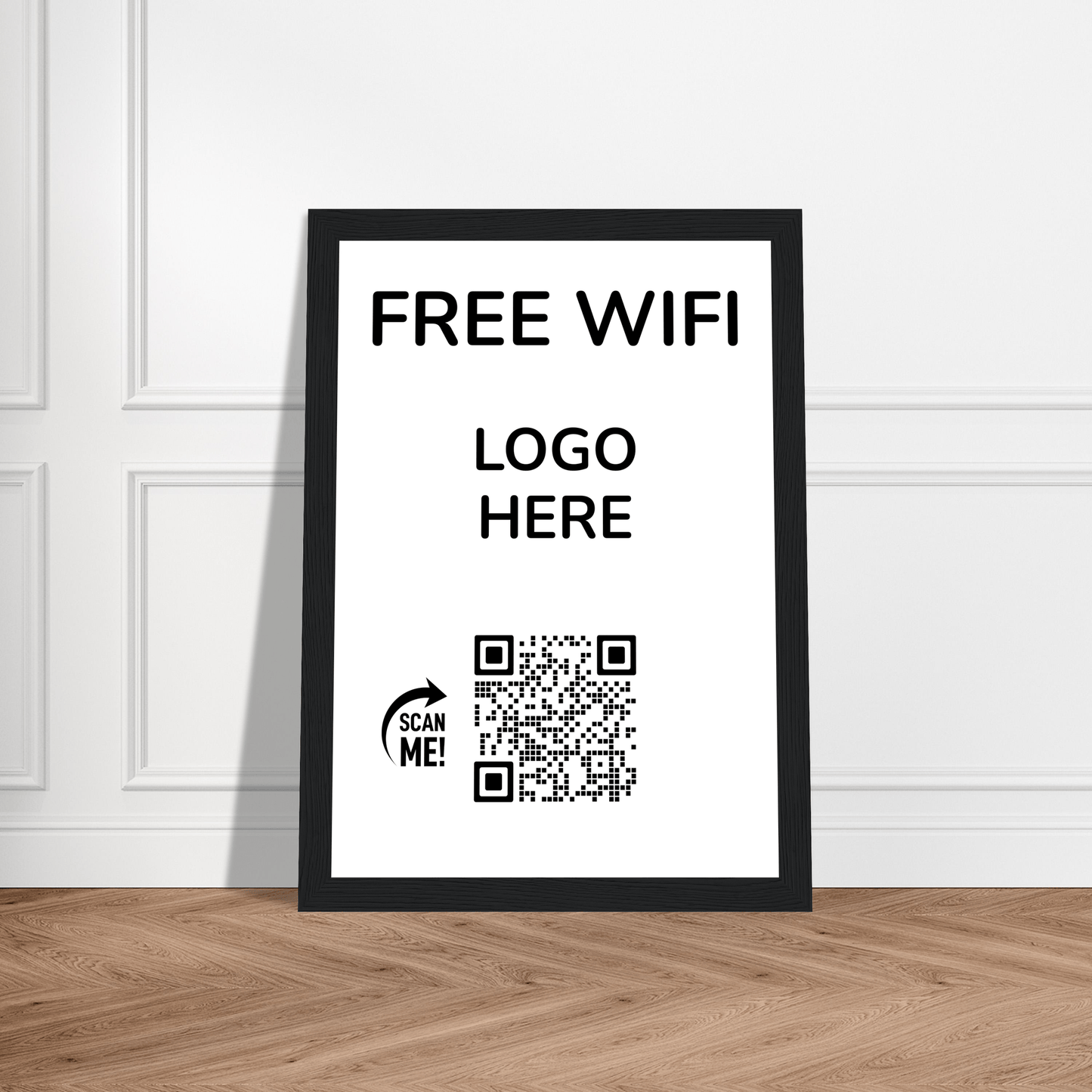 Free WiFi - Add Logo Wooden Framed Print Canvas Prints in Accrington Number Plates Accrington IntelliPix