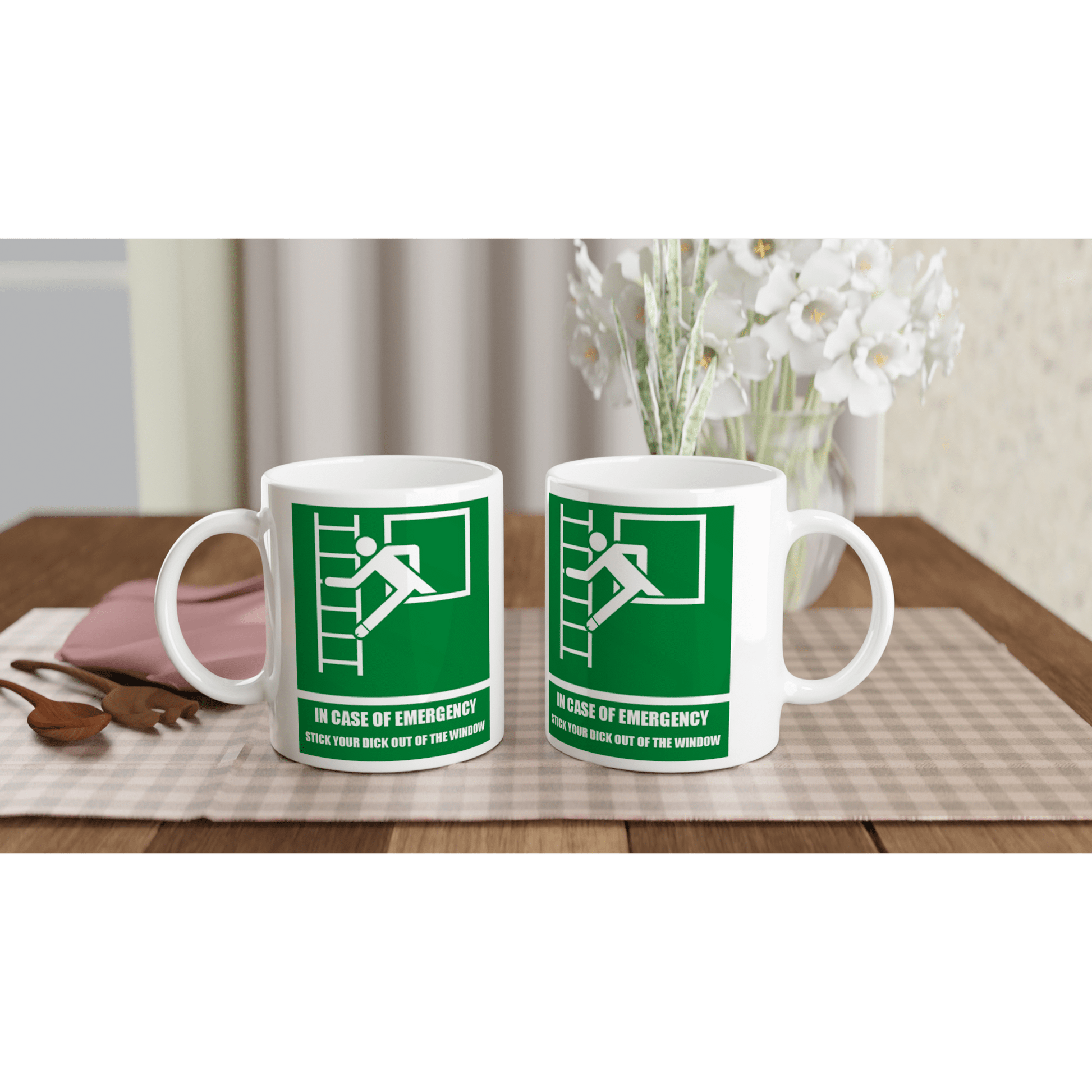 Funny In Case Of Emergency 11oz Mug Canvas Prints in Accrington Number Plates Accrington IntelliPix