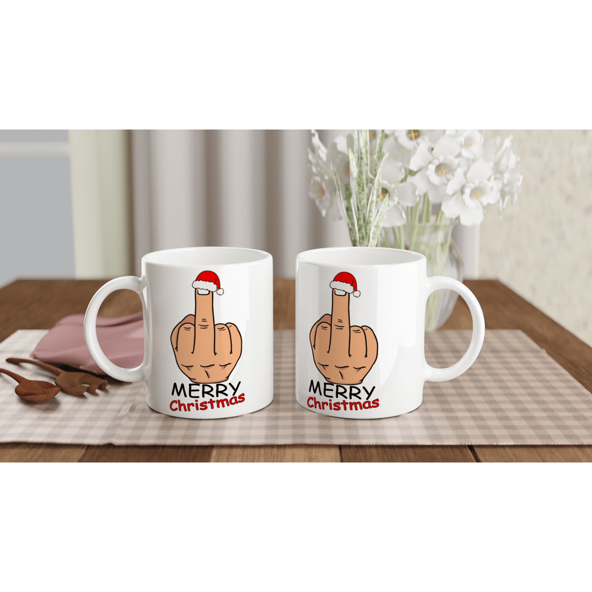 Funny Merry Christmas 11oz Mug Canvas Prints in Accrington Number Plates Accrington IntelliPix