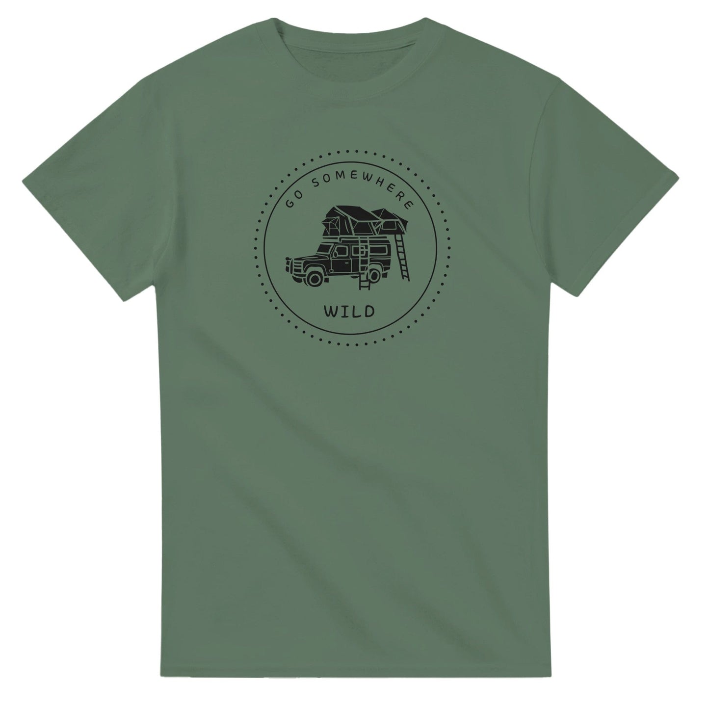 Go Somewhere Wild Camping T-Shirt Canvas Prints in Accrington Number Plates Accrington IntelliPix