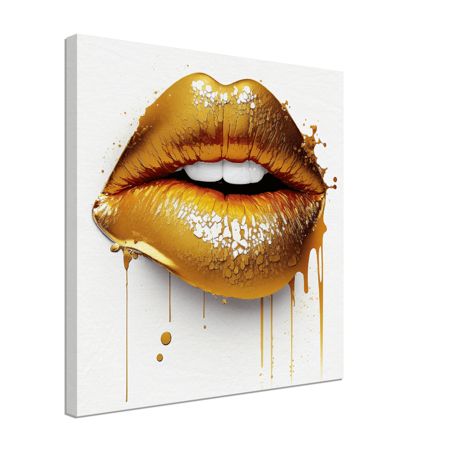 Gold Lips Canvas Canvas Prints in Accrington Number Plates Accrington IntelliPix