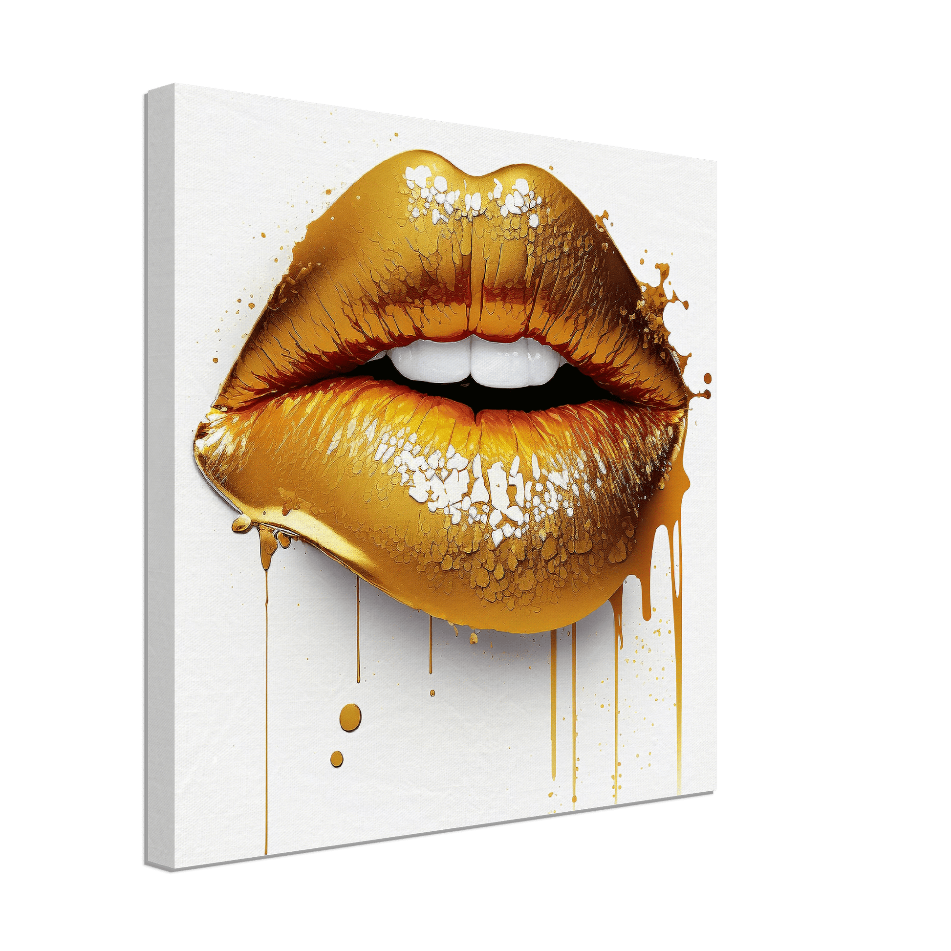 Gold Lips Canvas Canvas Prints in Accrington Number Plates Accrington IntelliPix