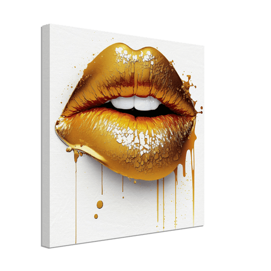 Gold Lips Canvas Canvas Prints in Accrington Number Plates Accrington IntelliPix