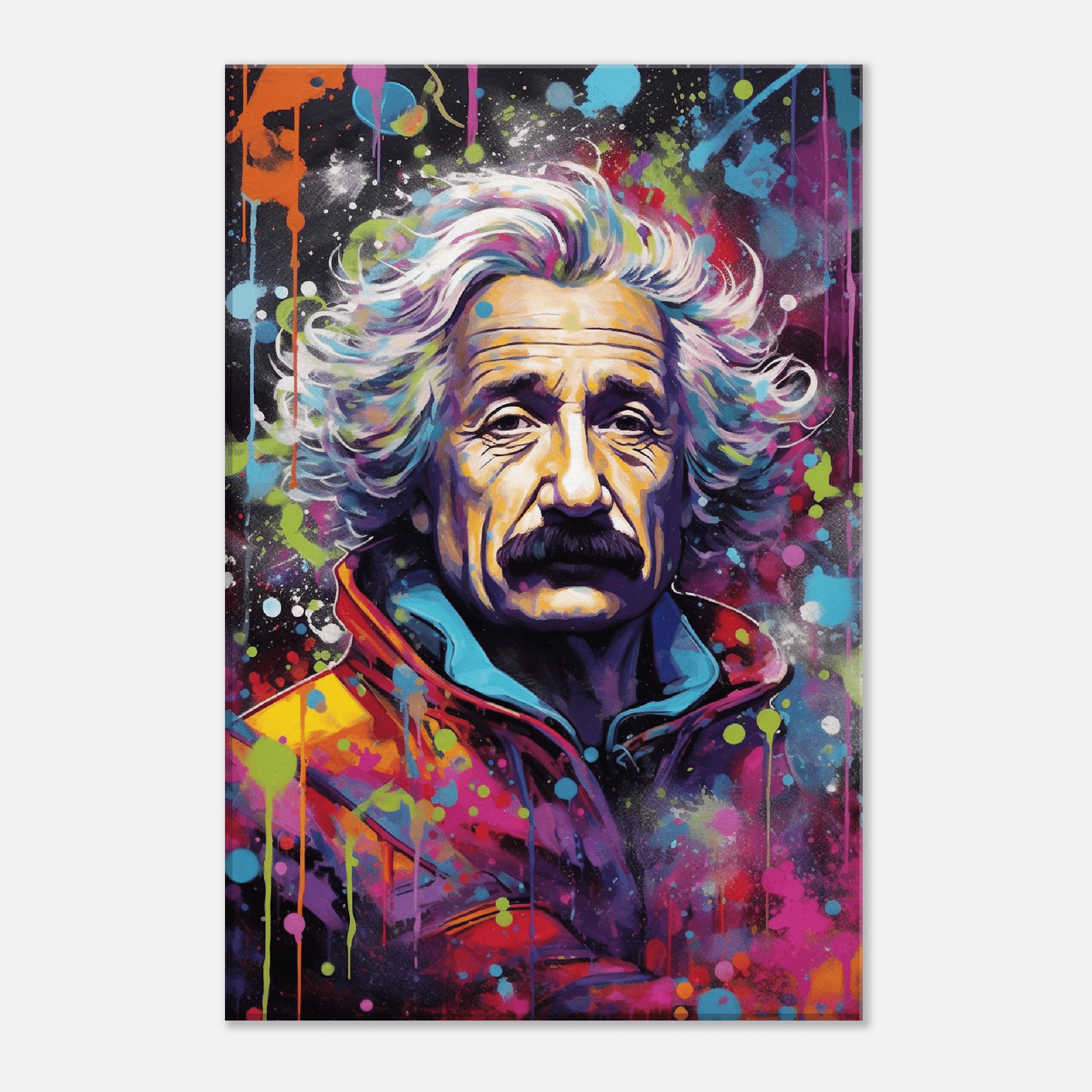 Graffiti Einstein Canvas Canvas Prints in Accrington Number Plates Accrington IntelliPix