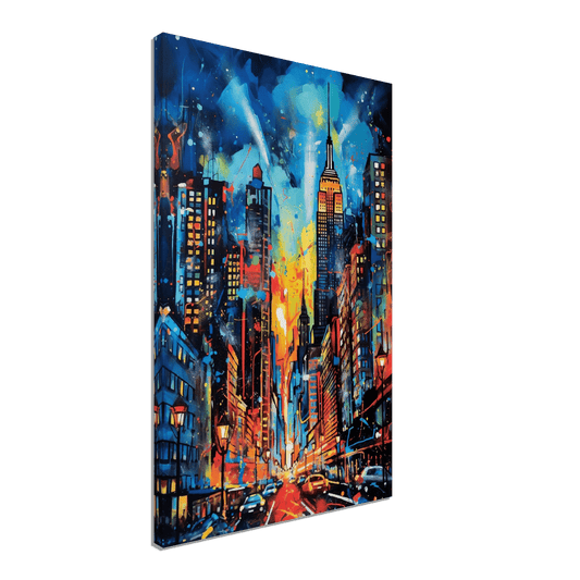 Graffiti NYC Skyline Canvas Canvas Prints in Accrington Number Plates Accrington IntelliPix