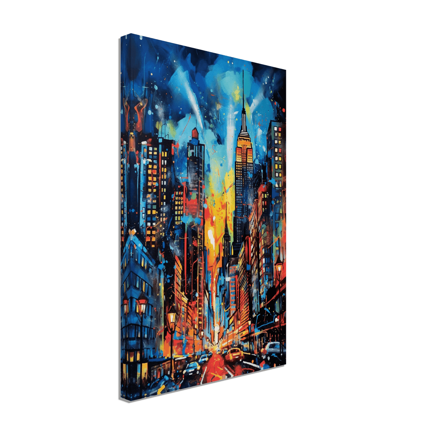 Graffiti NYC Skyline Canvas Canvas Prints in Accrington Number Plates Accrington IntelliPix