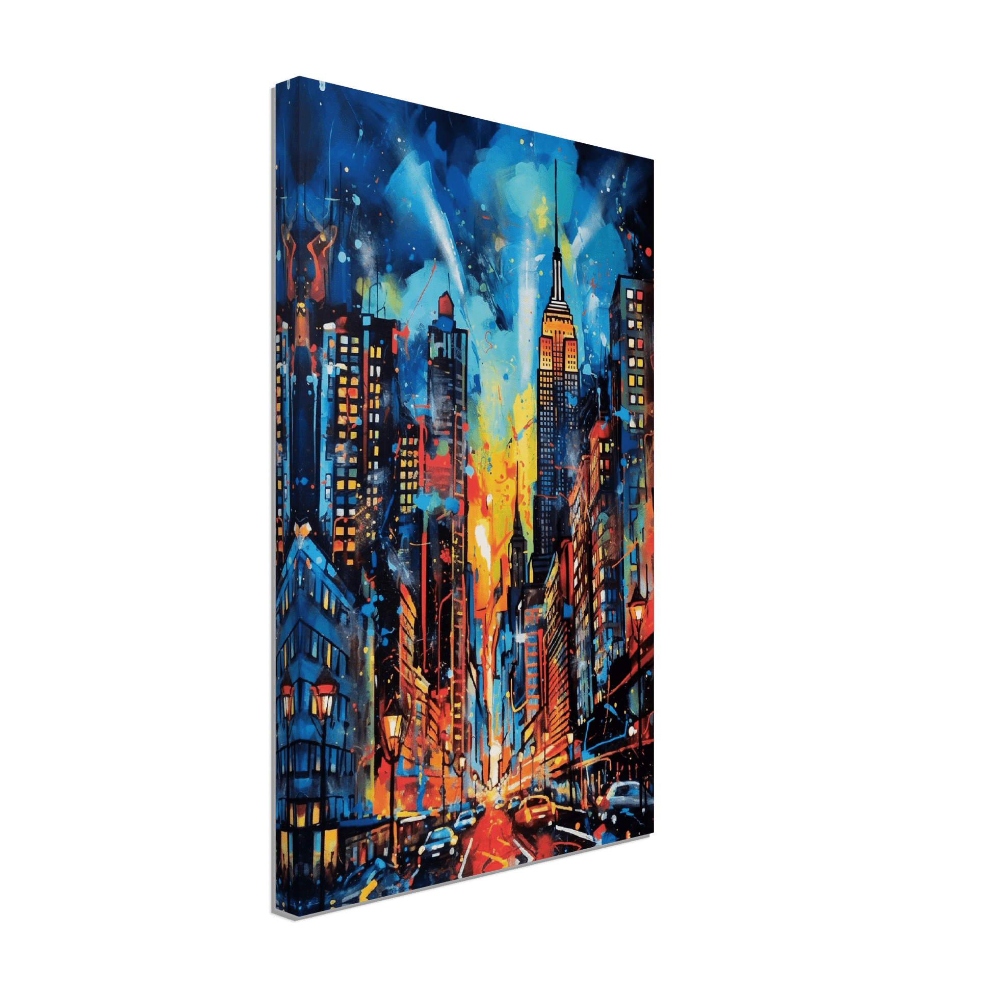 Graffiti NYC Skyline Canvas Canvas Prints in Accrington Number Plates Accrington IntelliPix