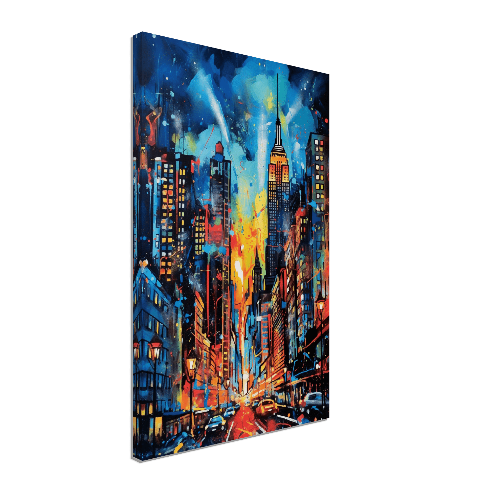 Graffiti NYC Skyline Canvas Canvas Prints in Accrington Number Plates Accrington IntelliPix