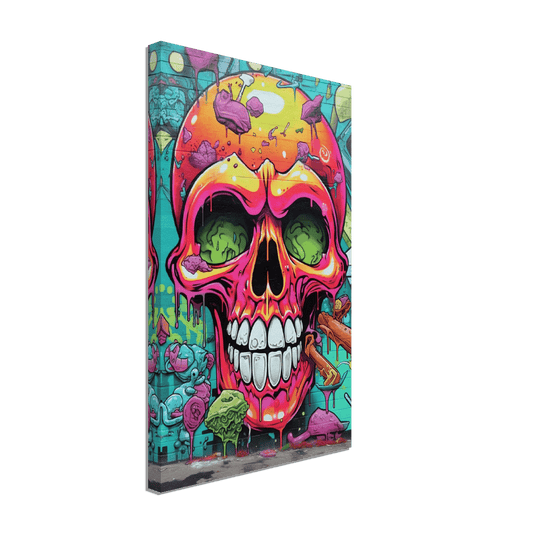 Graffiti Skull Canvas Canvas Prints in Accrington Number Plates Accrington IntelliPix