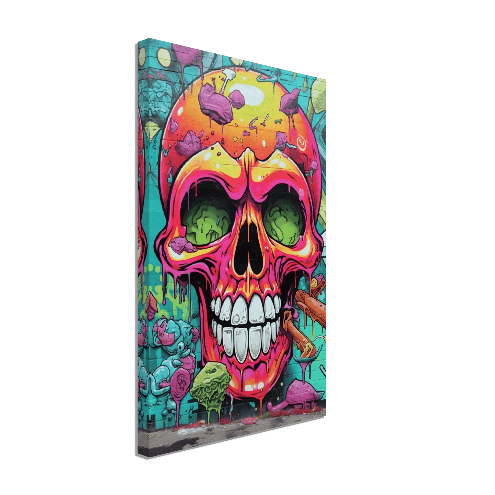 Graffiti Skull Canvas Canvas Prints in Accrington Number Plates Accrington IntelliPix