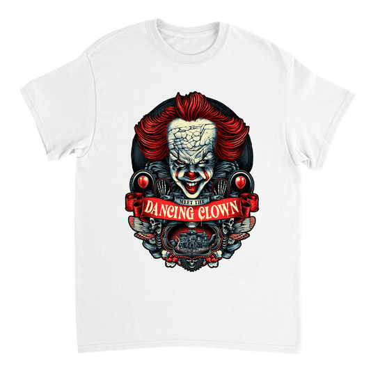 Halloween Dancing Clown Pennywise T-Shirt Canvas Prints in Accrington Number Plates Accrington IntelliPix